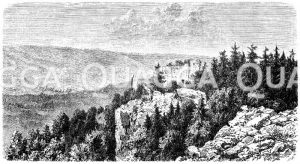 Ruine des alten Schlosses bei Baden-Baden [Digital]
