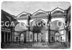 Frigidarium in den Bädern des Caracalla. Wiederherstellung nach Viollet le Due [Digital]