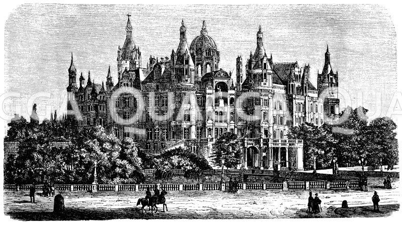 Großherzogliches Schloss in Schwerin (Georg Adolf Demmler) [Digital]