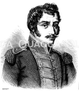 Simon Bolivar (geb. 25. Oktober 1783, gest. 17. Dezember 1830), südamerikanischer Unabhängigkeitskämpfer und ist Nationalheld [Digital]