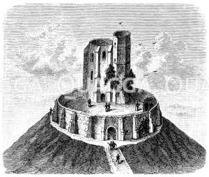 Donjon oder Bergfried des Chateau de Gisors (Normandie) [Digital]