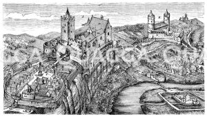 Rudelsburg und Saaleck in ihrem ehemaligen Zustand gedacht [Digital]