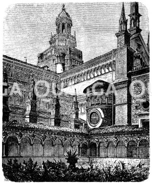 Innere Ansicht der Certosa bei Pavia [Digital]