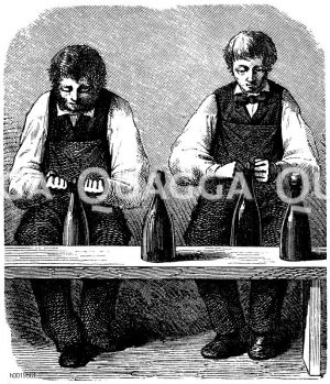 Verdrahten von Champagnerflaschen [Digital]