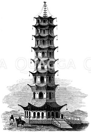 Porzellanturm in Nanking [Digital]