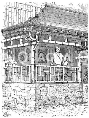 Chinesisches Wohnhaus. Nach Viollet le Duc [Digital]