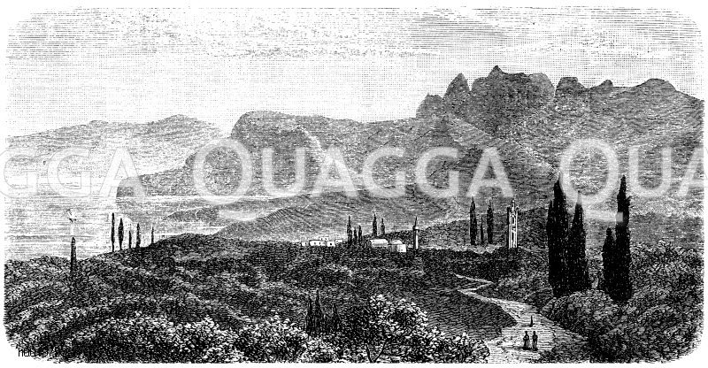 Cythrea mit dem Pentedaktylon (Zypern) Quagga Illustrations