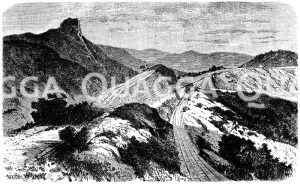 Bhor Ghat-Pass im Dekkan, Indien [Digital]