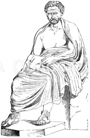 Demosthenes (384–322 v. Chr.), griechischer Redner [Digital]
