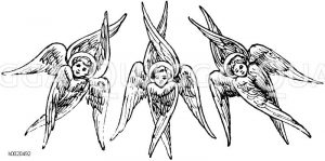 Italienischer Cherubim (14. Jahrhundert) [Digital]