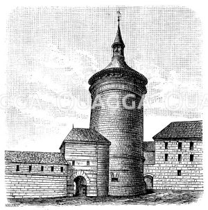 Wasserturm in Nürnberg. ( Ende des 15. Jahrhunderts) [Digital]