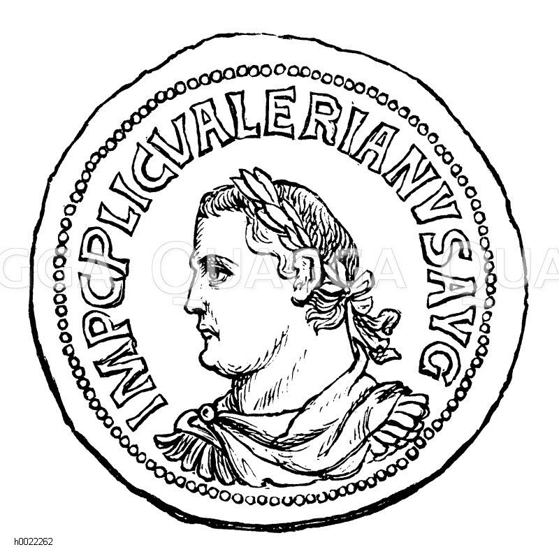 Kaiser Valerian: Römische Kupfermünze [Digital]