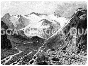 Gletscher im Humboldt-Gebirge in Küenlün [Digital]