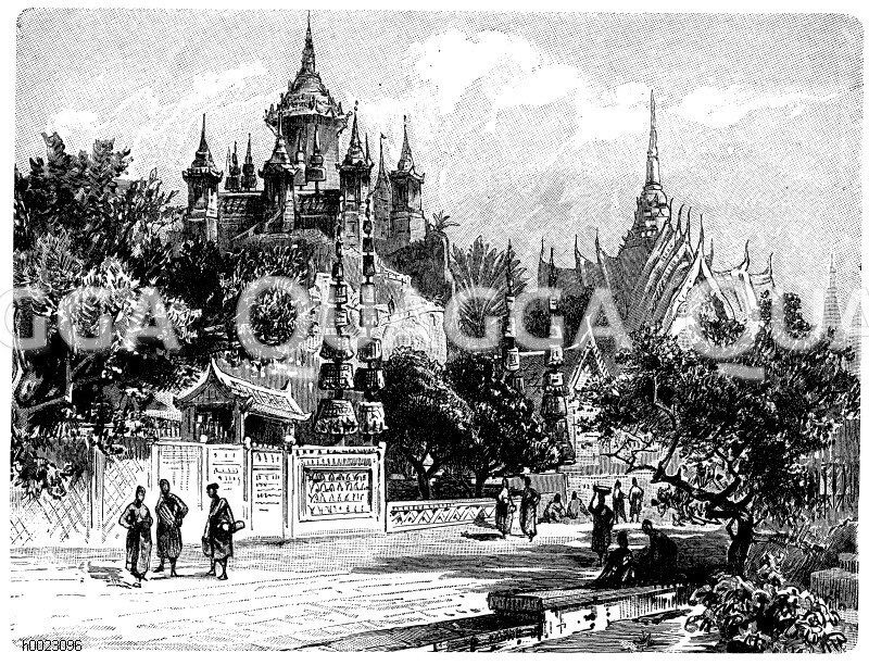 Straße in Bangkog, Siam [Digital]