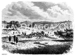 Damara-Landschaft mit Grabstätte [Digital]