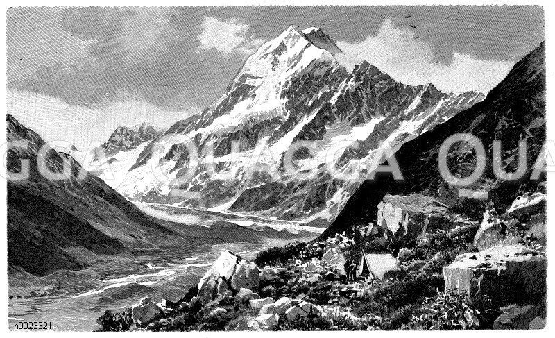 Mount Cook in Neuseeland [Digital]