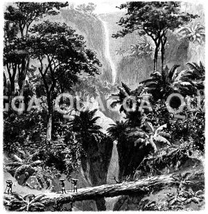 Unamula-Wasserfall auf Neupommern [Digital]