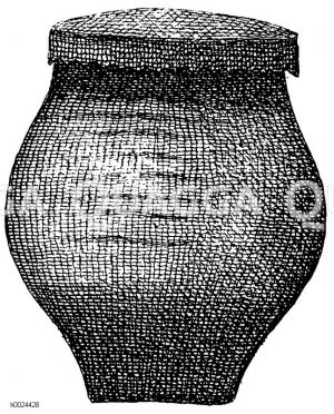 Denkmäler des Eiszeitalters, Steinzeitalters, Tongefäß [Digital]