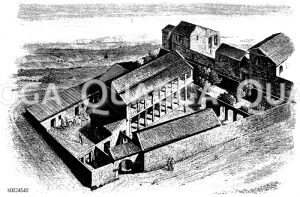 Restaurierte Häusergruppe zu Moudleja [Digital]