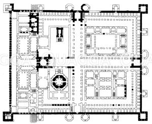 Grundriss des Palastes des Diocletian zu Spalato [Digital]