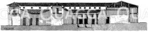 Längendurchschnitt eines römischen Hauses [Digital]