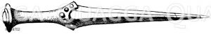 Denkmäler des Eiszeitalters, Bronzezeitalters, Eisenzeitalters: Dolch [Digital]