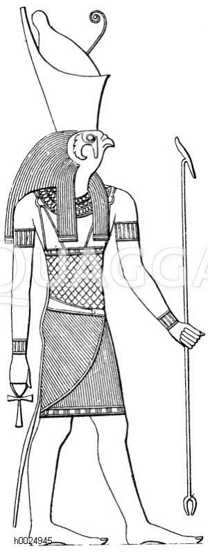 Ägyptischer Gott: Horus [Digital]
