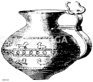 Altitalien und Etrurien, Denkmal der späteren Bronzeperiode und Eisenperiode: Gefäß [Digital]