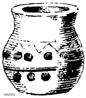 Altitalien und Etrurien, Denkmal der späteren Bronzeperiode und Eisenperiode: Gefäß [Digital]