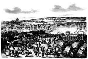 Gesellschaftliche Zustände und Unterhaltungen, Volkstrachten. Nürnberger Schützenfest (1614) [Digital]