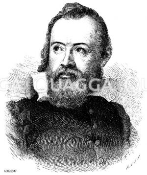 Galileo Galilei (1564–1642), italienischer Philosoph, Mathematiker, Physiker und Astronom [Digital]