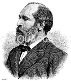 James Abraham Garfield (geb. 19. November 1831, gest. 19. September 1881) [Digital]