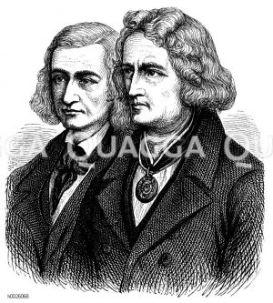 Gebrüder Grimm, Jakob Grimm, Wilhelm Grimm, deutsche Märchensammler und Sprachwissenschaftler [Digital]