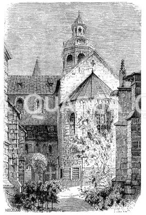Der tausendjärige Rosenstrauch am Dom zu Hildesheim [Digital]