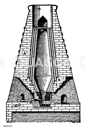 Hochofen Zeichnung/Illustration