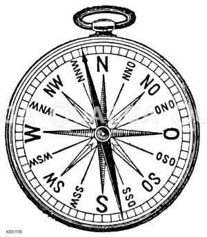 Kompass Zeichnung/Illustration