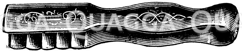 Spargelzange zum Servieren Zeichnung/Illustration