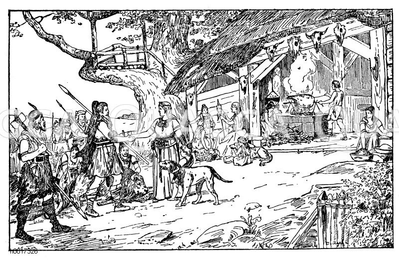 Germanisches Gehöft