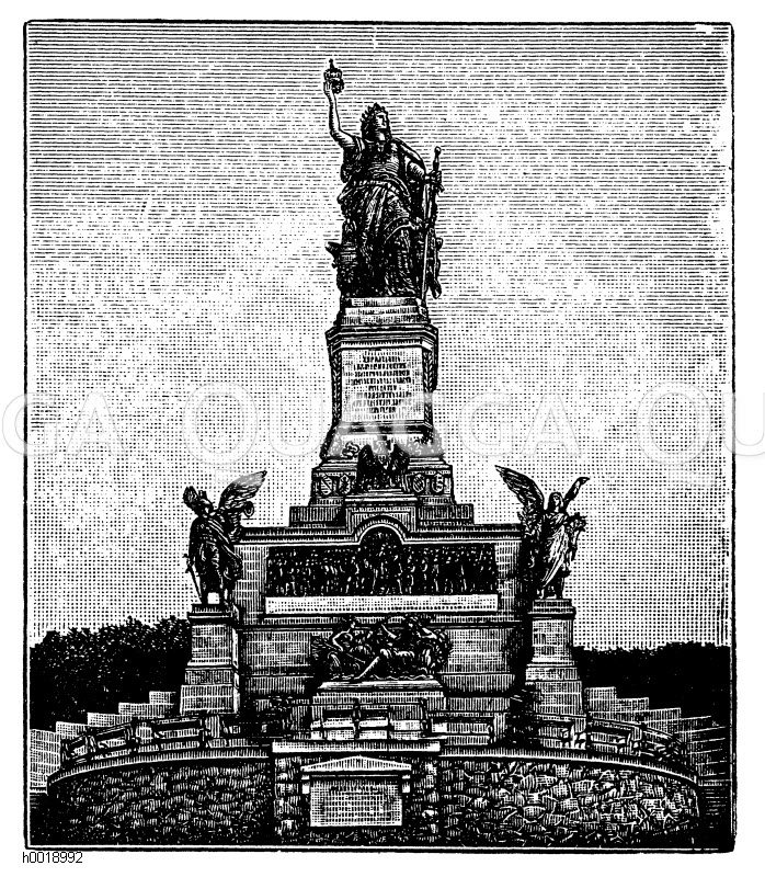 Nationaldenkmal auf dem Niederwald Quagga Illustrations