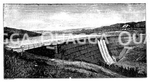 Glöhrtalsperre bei Dahlerbrück Zeichnung/Illustration