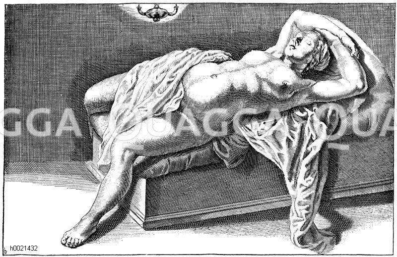 Nachher. Französischer Kupferstich des 16. Jahrhunderts Zeichnung/Illustration