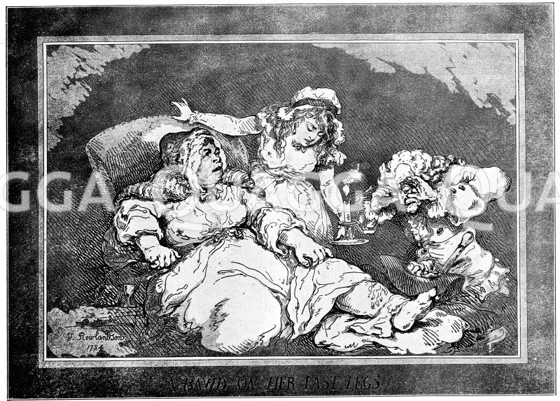 Des Weibes Leib ist ein Gedicht" - aber nicht immer. Englischer Kupferstich von Thomas Rowlandson