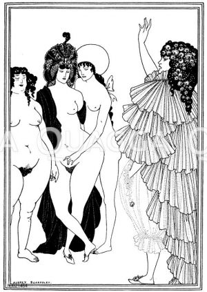 Zeichnung/Illustration zu Lysistrata von Aubrey Beardsley Zeichnung/Illustration