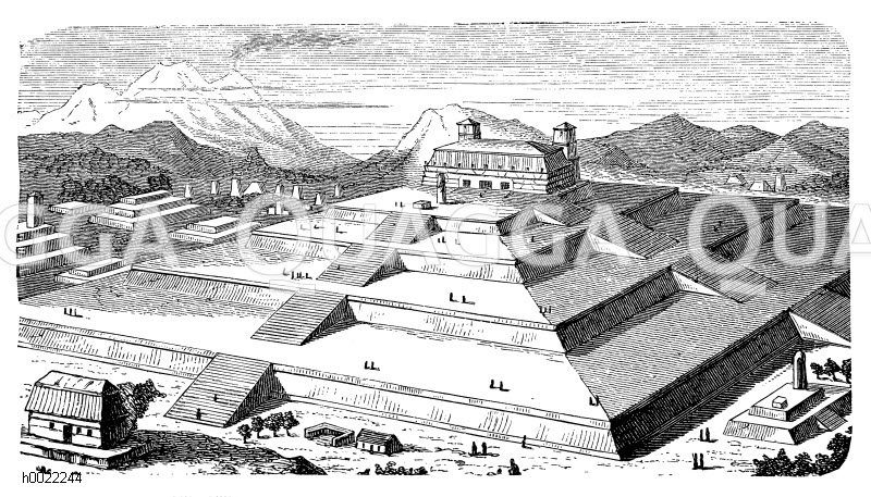 Pyramide von Cholula in Mexiko