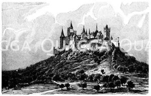 Burg Hohenzollern Zeichnung/Illustration