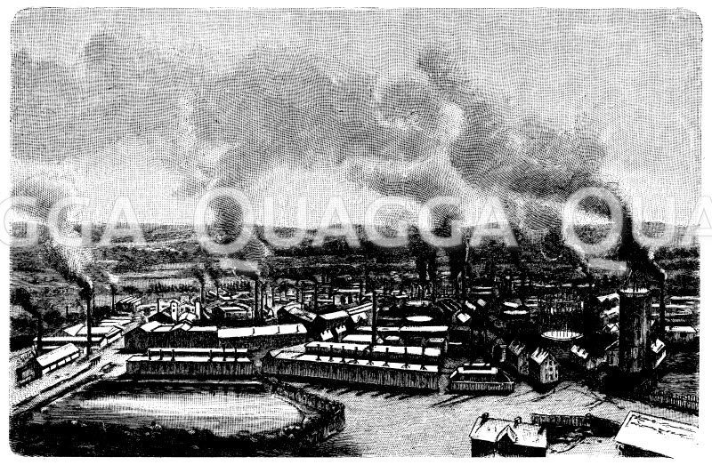 Hüttenwerke von Krupp in Essen