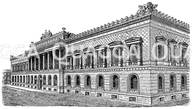 Reichsbank in Berlin Zeichnung/Illustration