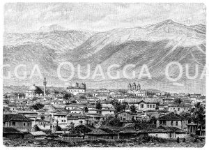 Sofia und as Vitoschgebirge Zeichnung/Illustration