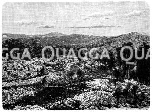 Karstlandschaft am Dugapass in Montenegro Zeichnung/Illustration