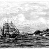 Küste von Nowaja Semlja Zeichnung/Illustration